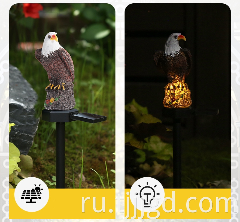 Solar Resin Eagle Ground Light Outdoor